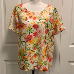 J.Crew Floral Blouse Size L